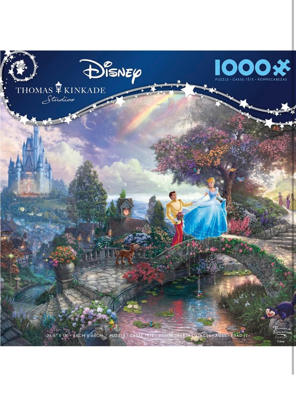 Disney Thomas Kinkade Cinderella 1000-Piece Puzzle - NEW